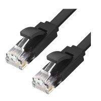   Greenconnect Premium UTP 30AWG cat.6 RJ45 T568B 0.5m Black GCR-LNC616-0.5m