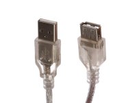 Gembird Cablexpert Pro USB2.0 AM/AF 75cm Transparent CCF-USB2-AMAF-TR-0.75M