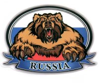 Mashinokom РУС Флаг Медведь 10 х 14 см VRC 250-09