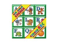 Кубики Десятое Королевство АВС. Английский алфавит 9 шт. + карточки 00299