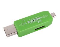  - Liberty Project USB/Micro USB OTG - Micro SD/USB Green R0007633
