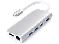  USB Satechi Aluminum Type-C Multimedia Adapter Silver ST-TCMM8PAS
