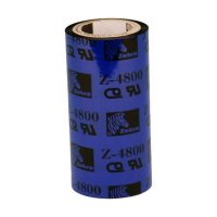  Zebra 04800BK11045 Resin Ribbon, 110mmx450m, Standard, 25mm core