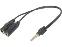  Defender Headset 3.5mm Jack 4pin - 2x3.5mm Jack 15cm 63012