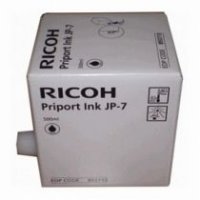 Ricoh тип JP-7 Чернила для дупликатора черные (1 картридж * 500 мл) для Priport JP750/735/755 (81721