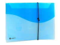 Ноутбук Lamark на резинке A4 Transparent-Blue TF0404-BL