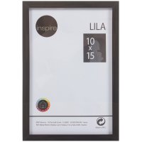 Рамка Inspire "Lila", 10 х 15 см, цвет черный