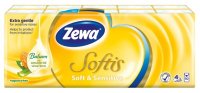 Платочки Zewa Softis Софт Сенситив, бумажные носовые, 4 слоя 9 шт. х 10 90 шт.