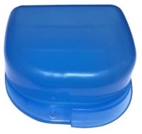 StaiNo Denture Box ? Бокс пластиковый, 78*83*45 мм (голубой) 1 шт.
