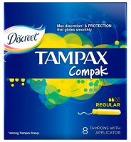TAMPAX тампоны Compak Regular 8 шт.