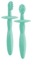   Happy Baby Silicone tooth brushes set  6  mint