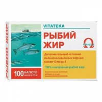 Капсула Витатека рыбий жир мирролла капс. 0,37 г №100
