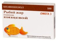Капсула Рыбий жир биафишенол капс. пищевой 300 мг №100