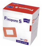 Matopat повязка Fixopore S с впитывающей прокладкой 5 см х 7,2 c м (7.2 х 5 см) 100 шт.