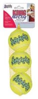 Мяч для тенниса Мячик для собак KONG Air теннисный средний, 3 шт (AST2E) желтый
