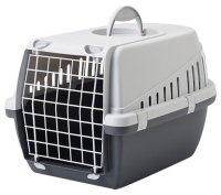 Переноска-клиппер для кошек и собак SAVIC Trotter 2 56 х 37.5 х 33 см серый/темно-серый