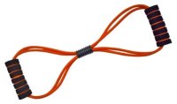 Эспандер универсальный Indigo восьмерка двойная (00019169) оранжевый/черный