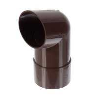 Труба водосточная Отвод для трубы 82 мм цвет коричневый