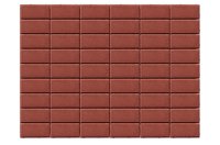 Плитка тротуарная двухслойная, 200 х 100x40 мм, цвет красный