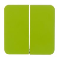 Накладка Lexman Cosy для выключателя/переключателя, 2 клавиши, цвет Зеленый