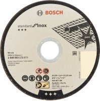 Диск отрезной по нержавейке Bosch, 125x1.6 мм
