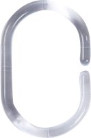 Шторка Кольца для шторок Sensea пластиковые, цвет прозрачный, 12 шт