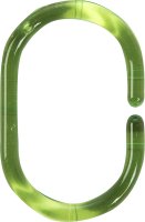 Шторка Кольца для шторок Sensea пластиковые, цвет зеленый, 12 шт