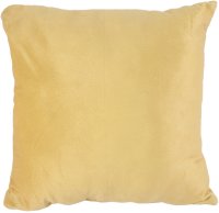 Подушка декоративная, 40 х 40 см, текстура плюш, цвет желтый