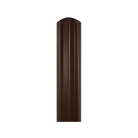 Забор Штакетник ЭКО-М 76 мм 1.5 м двухсторонний коричневый