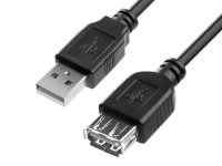  Greenconnect Premium USB 2.0 AM-AF Black GCR-UEC3M-AAS-0.75m