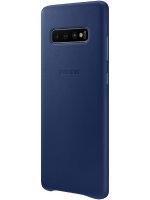   Samsung Galaxy S10 Plus Leather Cover Dark Blue EF-VG975LNEGRU