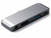  USB Satechi Aluminum Type-C Mobile Pro Hub ST-TCMPHM Space Gray