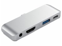 USB Satechi Aluminum Type-C Mobile Pro Hub ST-TCMPHS Silver