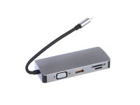  USB Palmexx USB C - HDMI-VGA-2xUSB3.1-USBC-CR-Ethernet PX/HUB USBC 8in1