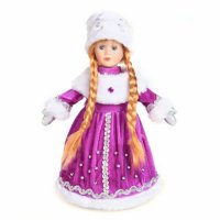 Кукла Новогодняя сказка Снегурочка 35 см конфетница 972373 фиолетовая