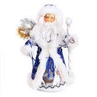 Кукла-конфетница Новогодняя сказка Дед мороз 35 см конфетница 972374 синий