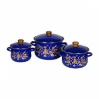 Набор посуды Стальэмаль 1 С 408 Драгоценный синий