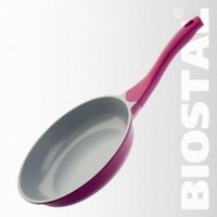 Сковорода BIOSTAL Bio-FP-24 лилов/серый