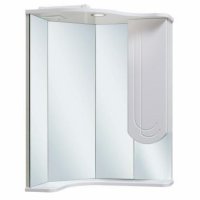 Зеркальный шкаф с подсветкой RUNO Бис 40 Вн Ш 42 белый