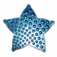 Коврик резиновый для ванной на присосках ZALEL Звезда BR5656-480 голубой