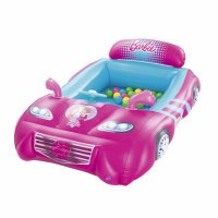 Надувной игровой центр BestWay Машина Barbie с 25 шариками 93207