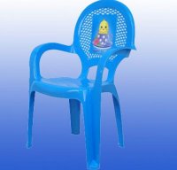 Детский стульчик Dunya Plastic с рисунком голубой 06205
