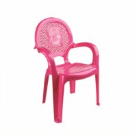 Детский стульчик Dunya Plastic с рисунком розовый 06205