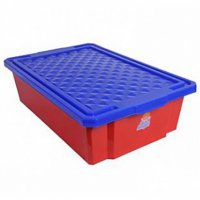 Детский ящик для хранения игрушек Пластик Репаблик средний 30 л красный на кол сах 1018LA-RD