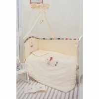 Одеяло Комплект в кроватку Makkaroni kids Toy Kitty 120/60 6 пр бежевый