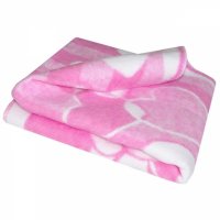 Одеяло Ермолино байковое 100 х 118 розовый 57-6 ЕТЖ