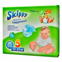 Памперсы Подгузники Skippy More Happiness размер 5 (12-25 кг) 60 шт 7015