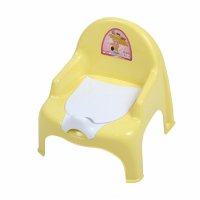 Горшок-кресло Dunya Plastic желтый/оранжевый 11102
