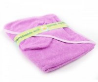 Пеленка-полотенце с варежкой Bombus 9016 розовая
