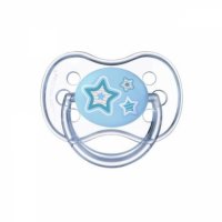 Пустышка Canpol Newborn baby симметричная силикон 6-18 мес 22/581 цвет голубой 250989185